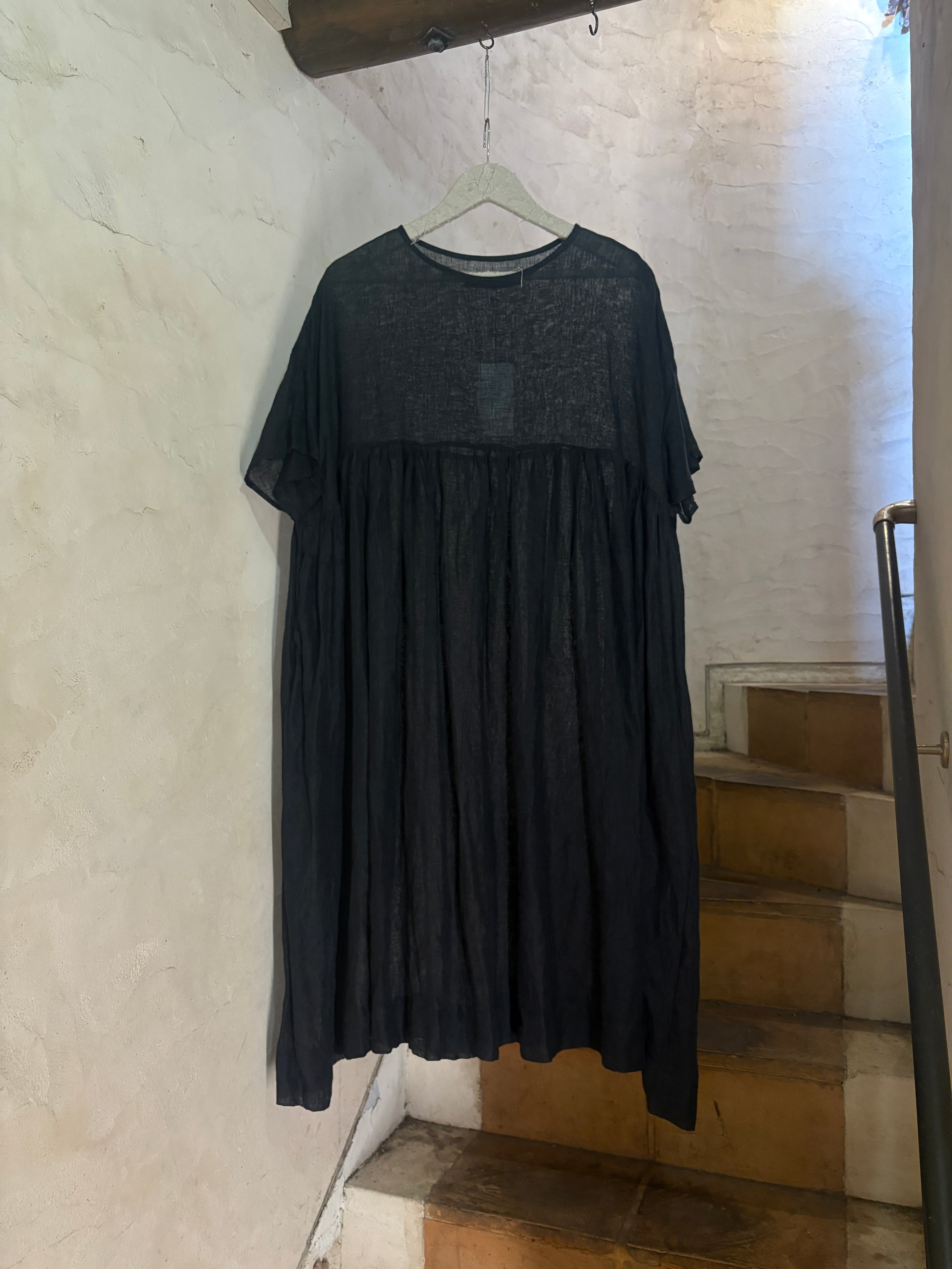 VERITECOEUR | LINEN GATHERED DRESS