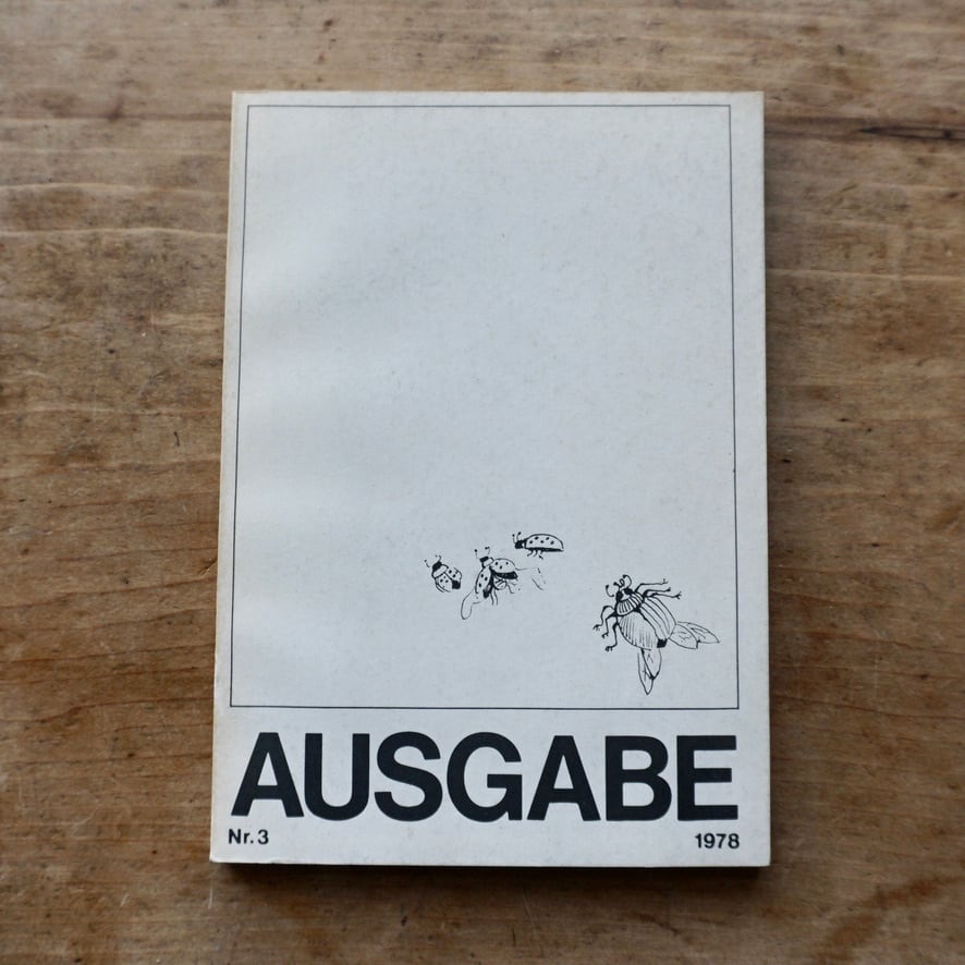 【絶版洋古書・雑誌】文学と芸術の雑誌　AUSGABE　Nr. 3, Oktober 1978  [310195275]