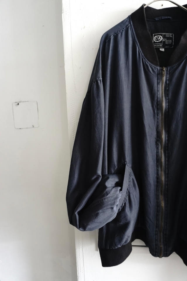 C&A Navy silk blouson