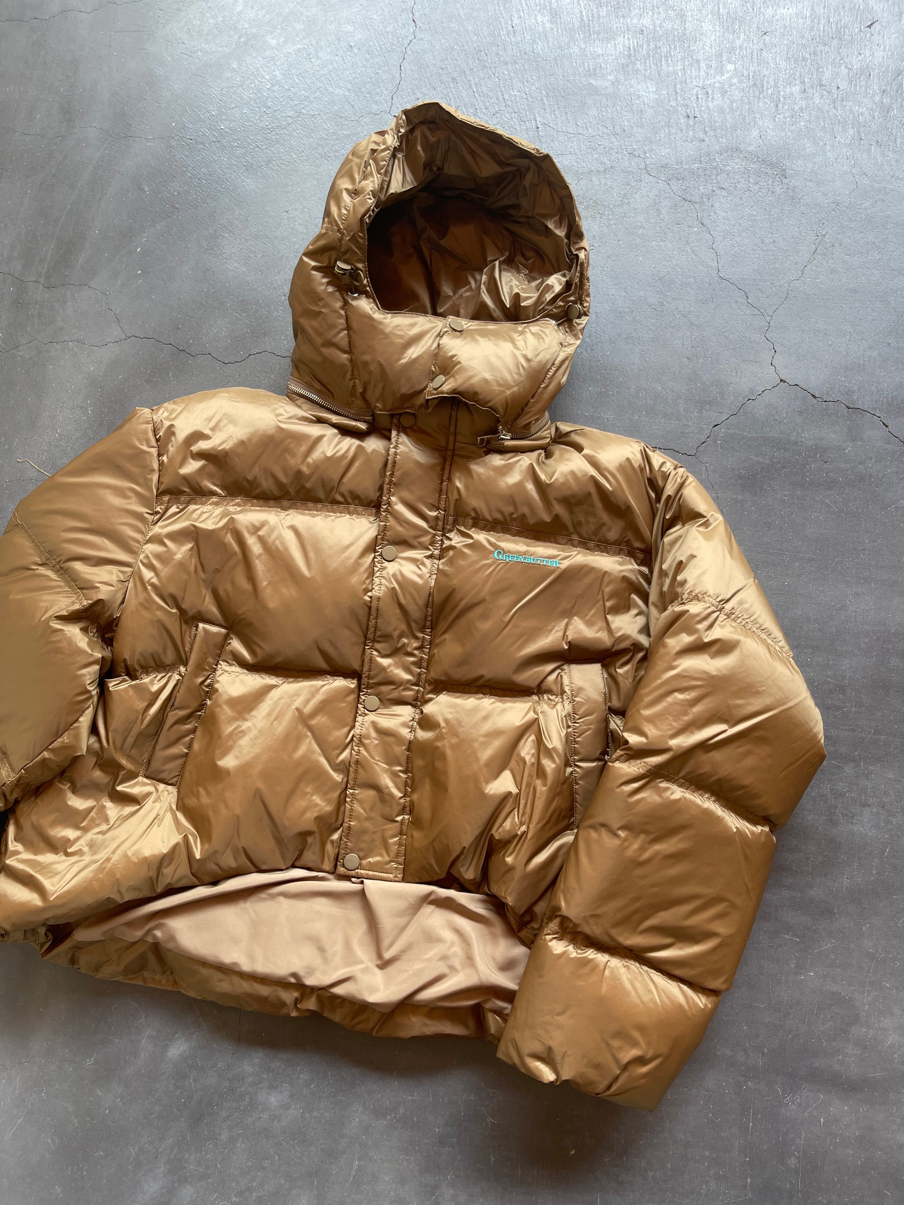 Green butter DUCK DOWN PUFFER JACKET | mambo ladys