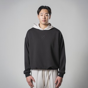 DN-004 オーバーサイズフーディー BLK