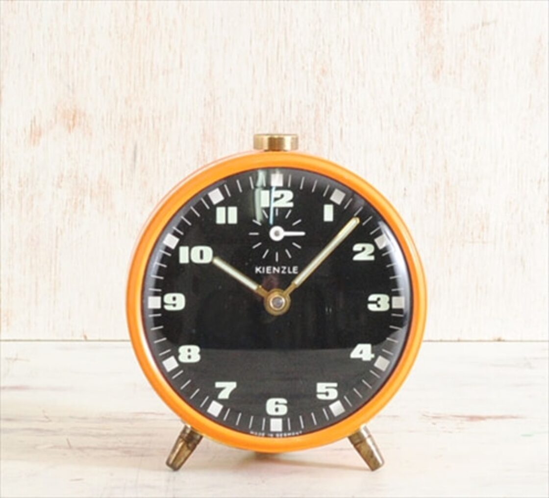 ドイツ製 ヴィンテージ KIENZLE 手巻き 目覚まし時計 キンツレー 
