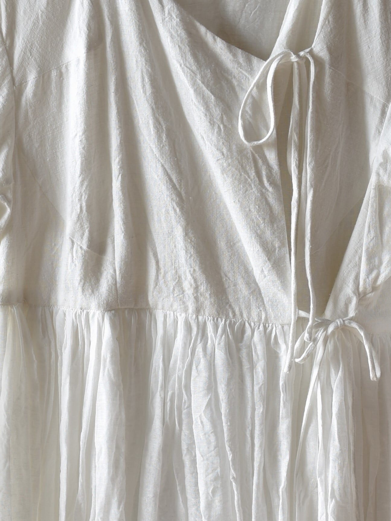 YAECA khadi ｜ラップギャザーブラウス CLOUD | 御茶屋跡