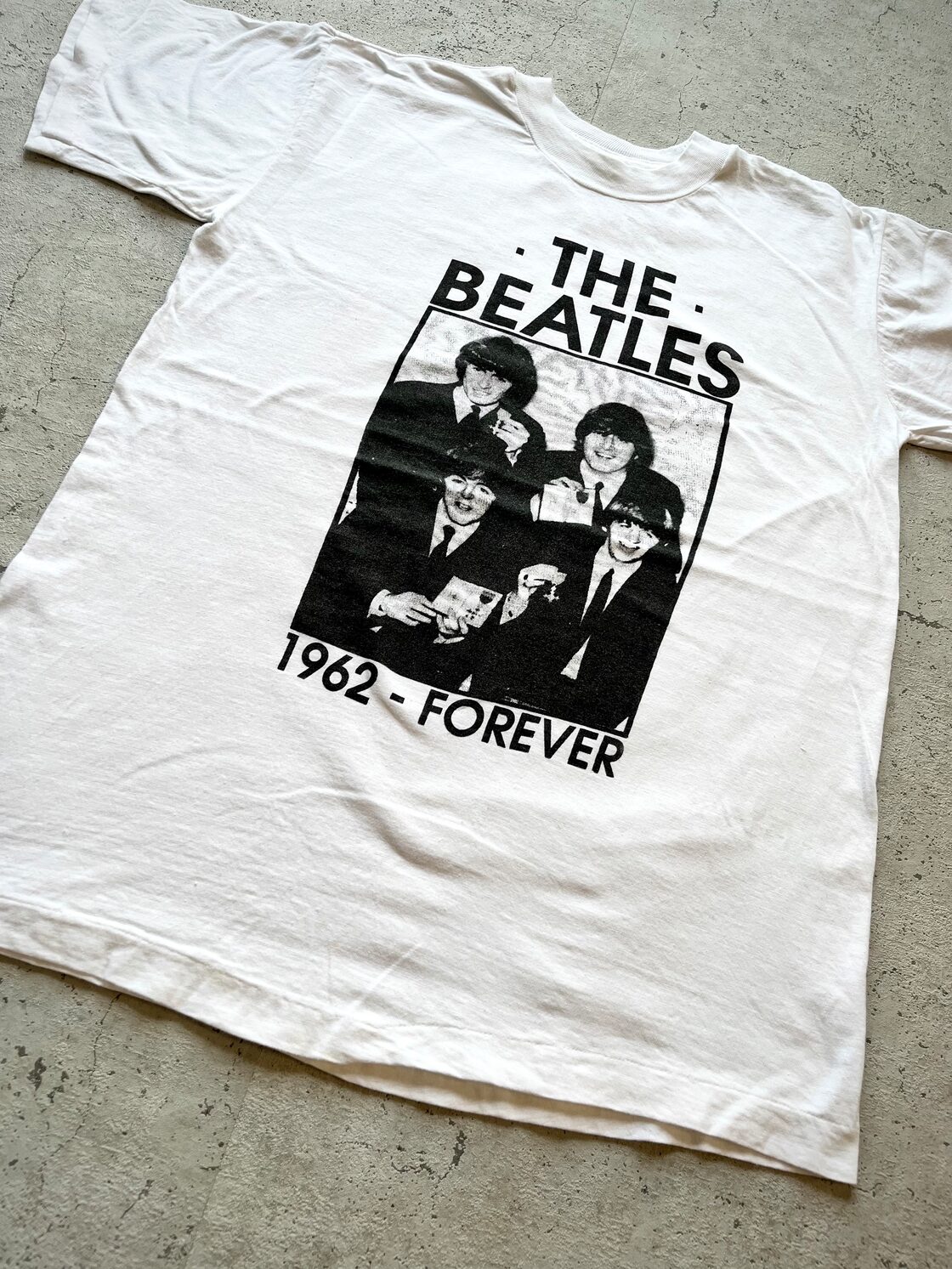 80s〜 THE BEATLES / TEXIMP - MBE PHOTO PRINT TEE OLD VINTAGE 