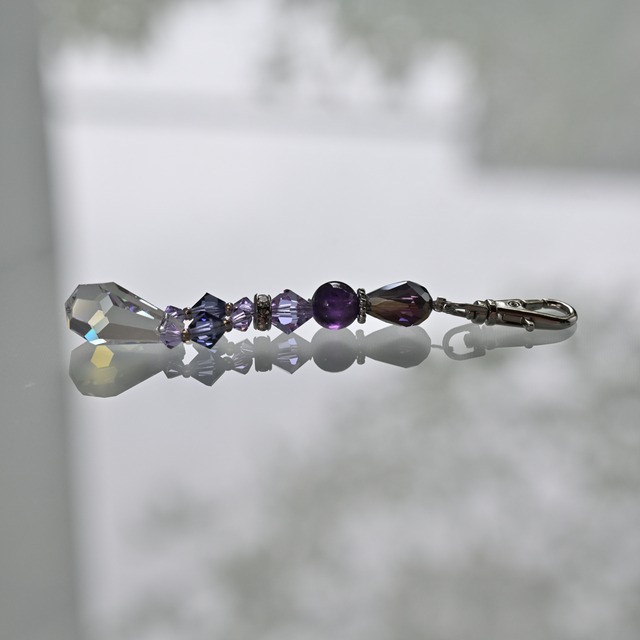 【学業運アップ】アメジスト入り風水チャーム