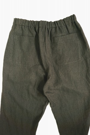 Ramie Linen Canvas Trousers