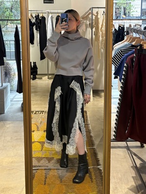 【26SS】Mame Kurogouchi マメ クロゴウチ /  Double Face Jersey Relaxed Hoodie / フーディー