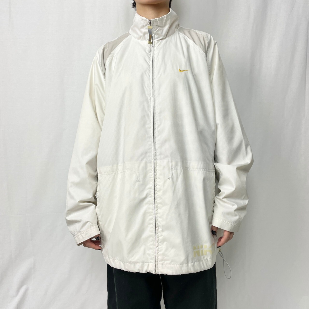 00年代 NIKE ナイキ ラインデザイン ポリエステル リップストップ 