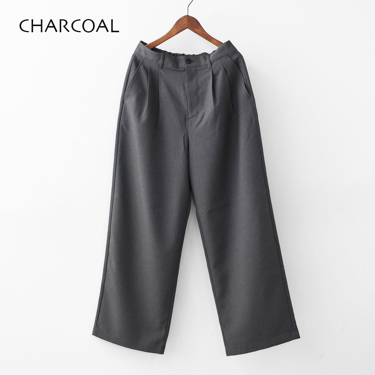 DANTON [ダントン] M MELANGE TWILL 2TUCK WIDE PANTS [DT-E0253MET
