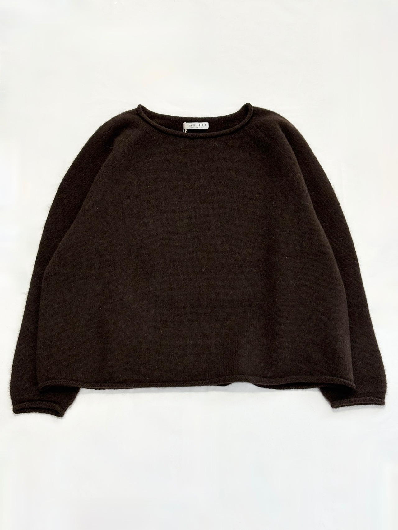 FACTORY・ヤク　ロールネックセーター・ダークブラウン