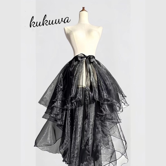 メッシュ スカートカバー ロングテイル パーティ バレエ衣装｜SEASONZ