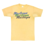70s McGREGOR マクレガー 3連プリント ヴィンテージTシャツ 黄 マックレガー サイズM相当 古着 @BZ0192