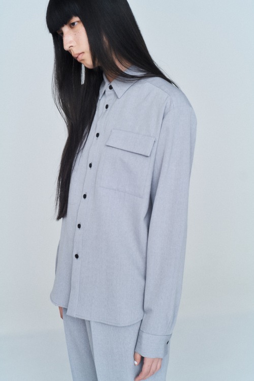 jonnlynx/JL225-SH907 Shirt Top gray