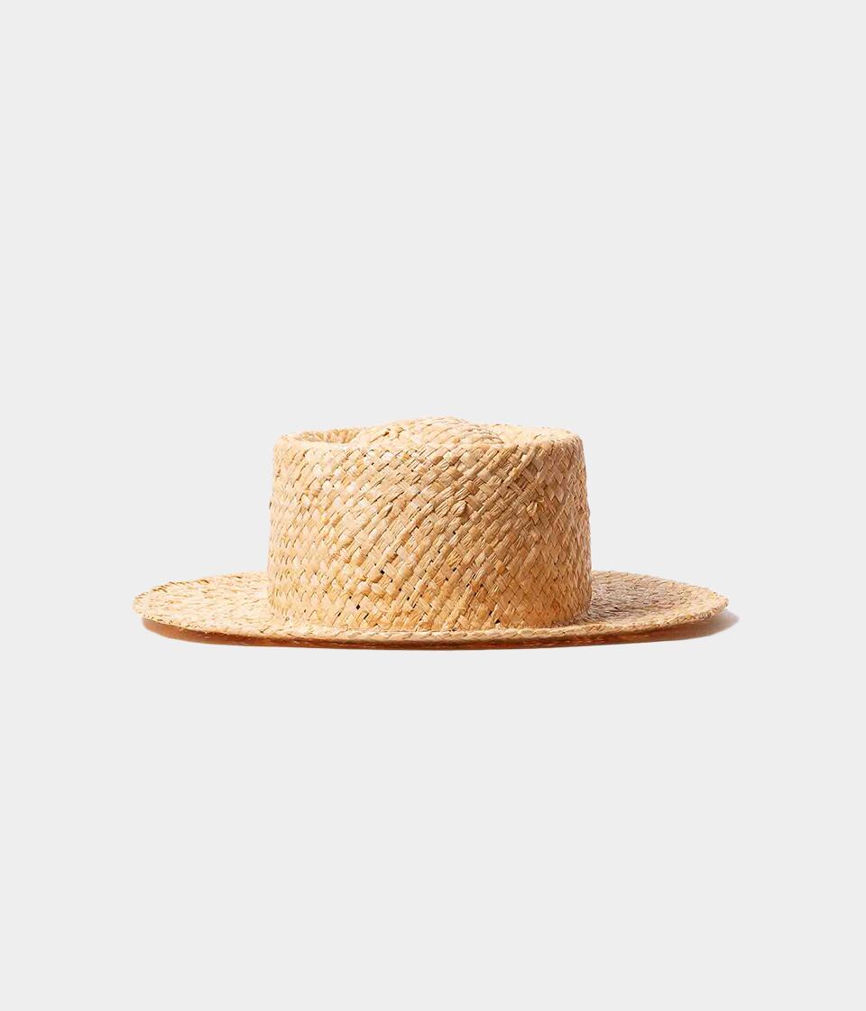 PORK PIE HAT -RAFFIA- NATURAL