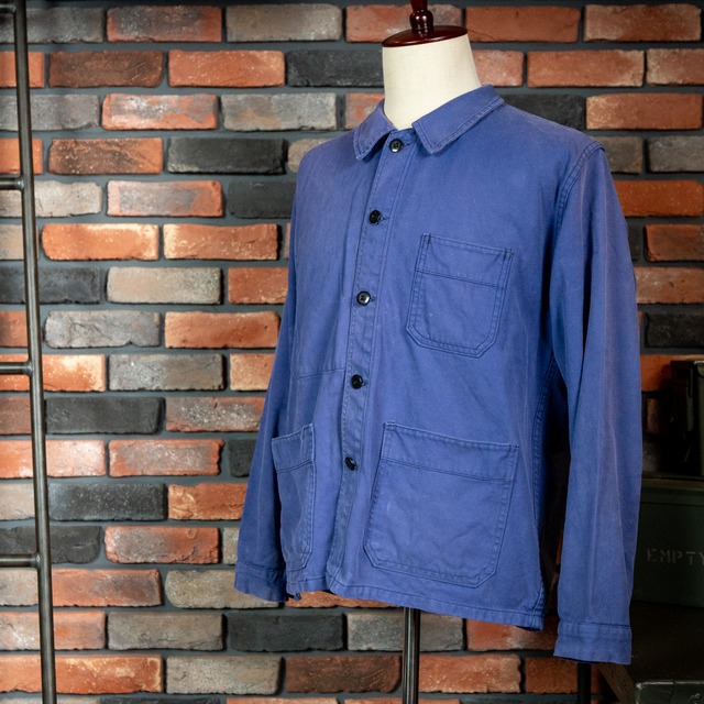 【USED】60's-70's "Cotton Twill" French Work Jacket フレンチワークジャケット ユーズド NO.679