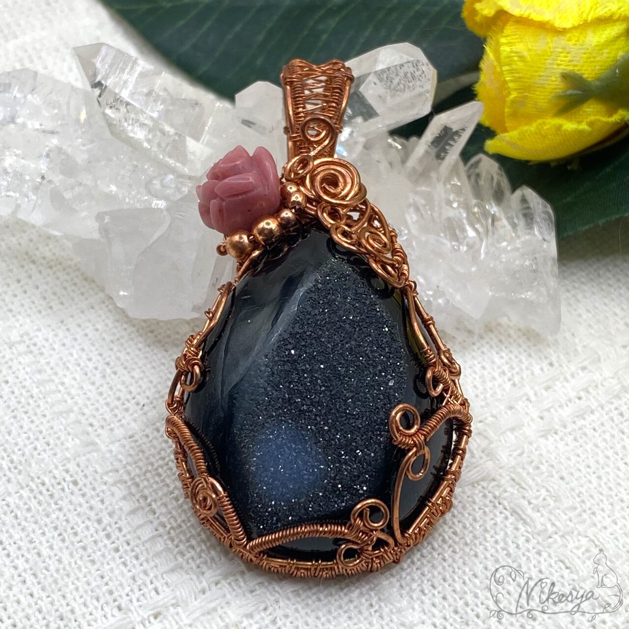 14kgf】グランディディエライトの多爪ペンダントトップ【ワイヤー