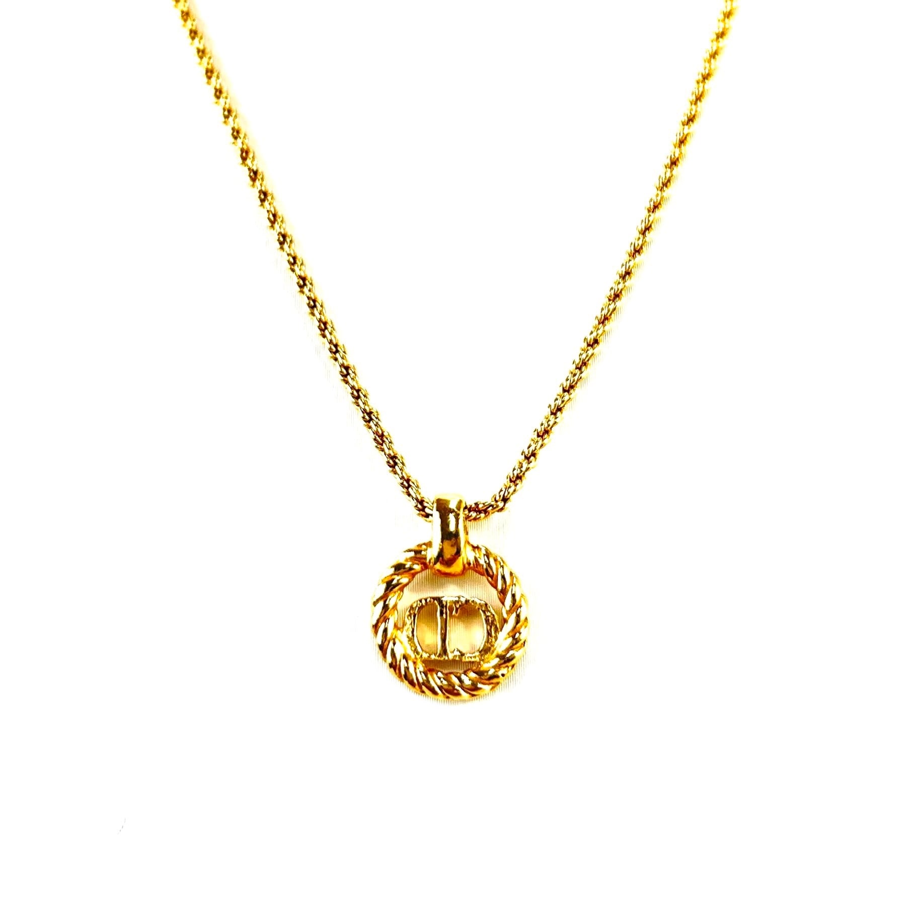 Dior ディオール CDロゴ ネックレス サークル ゴールド 575 dior 