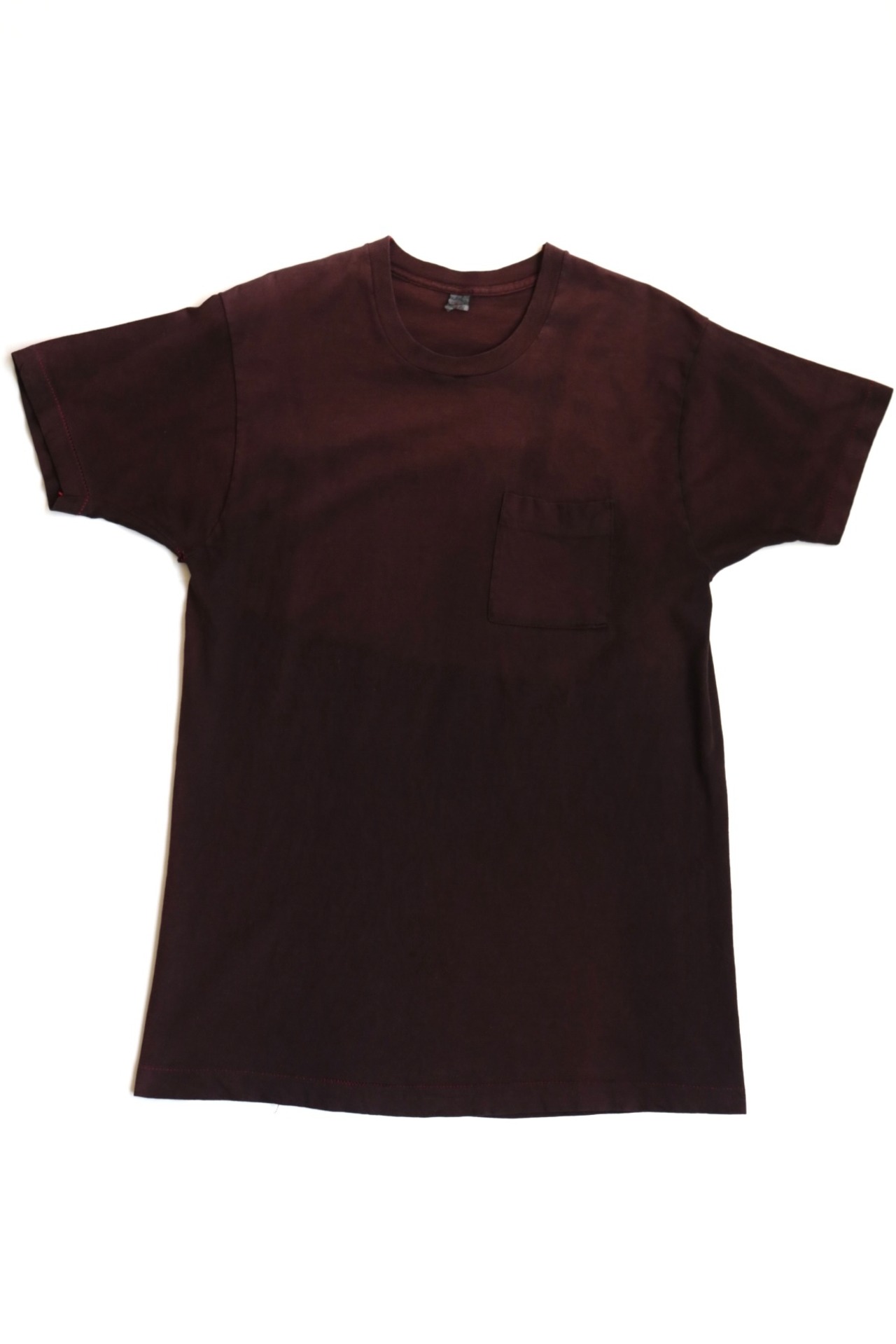 Fruit of the loom dyed & sun-fade pocket t shirt