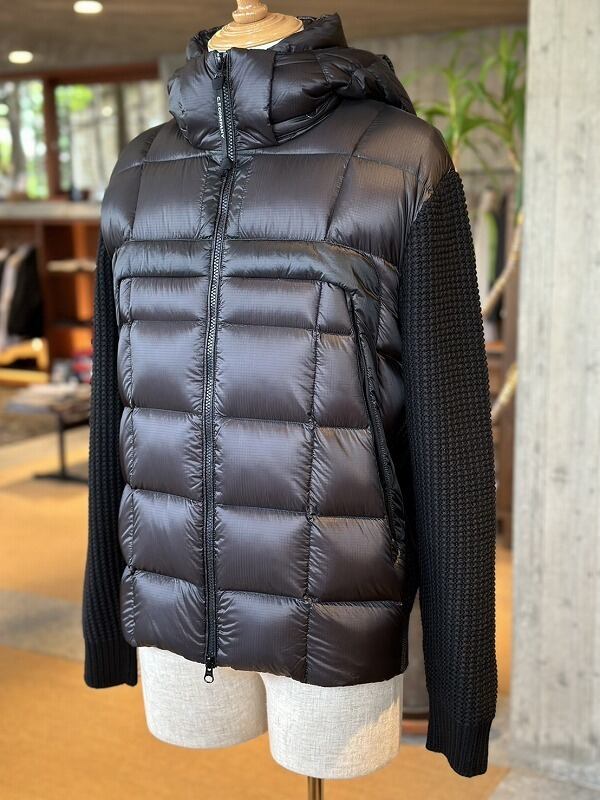 C.P.COMPANY / Extrafine Merino Wool Mixed Full Zip Goggle Sweater