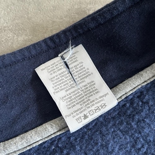 00s Russell Half-zip 無地 ネイビー L 詳細写真4