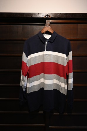 Vintage St Michael from Marks & Spencer Striped Rugby Shirt 0353