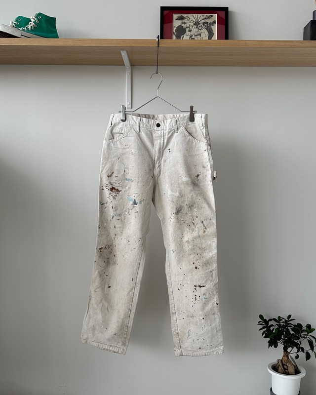 -Dickies- Vintage 00s white paintr pants