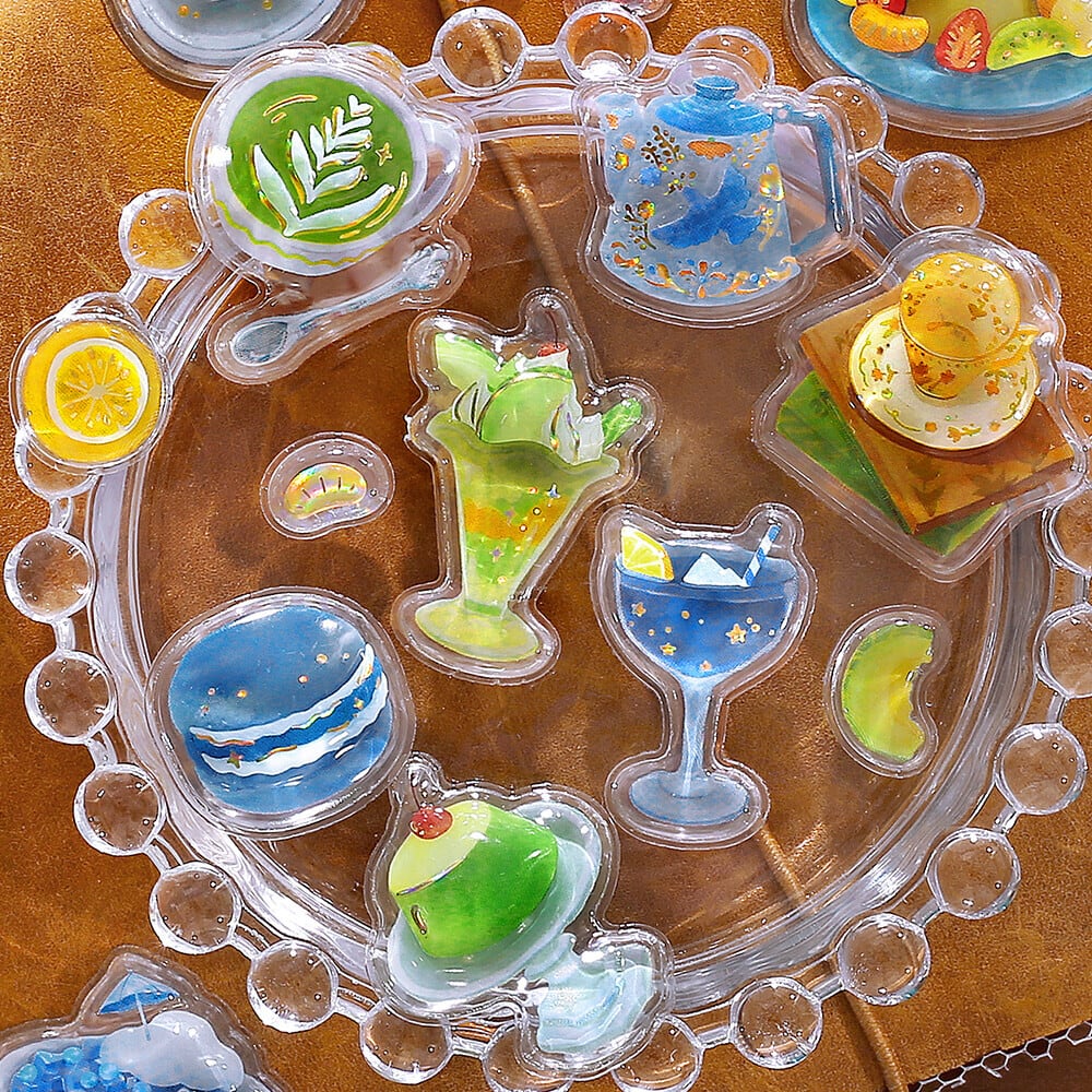 プチドロップ　ボンボンドロップ　きゅるるん　喫茶アラモードセット きゅるるんシール 喫茶アラモード・シェル | Fluffy Drop 25枚 BONBON
