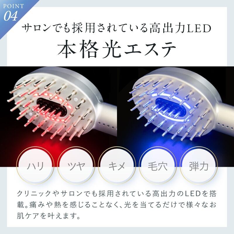 ニップラックスEMS 頭皮＆フェイス リフトケアブラシ NP-ELB23SV 頭筋 