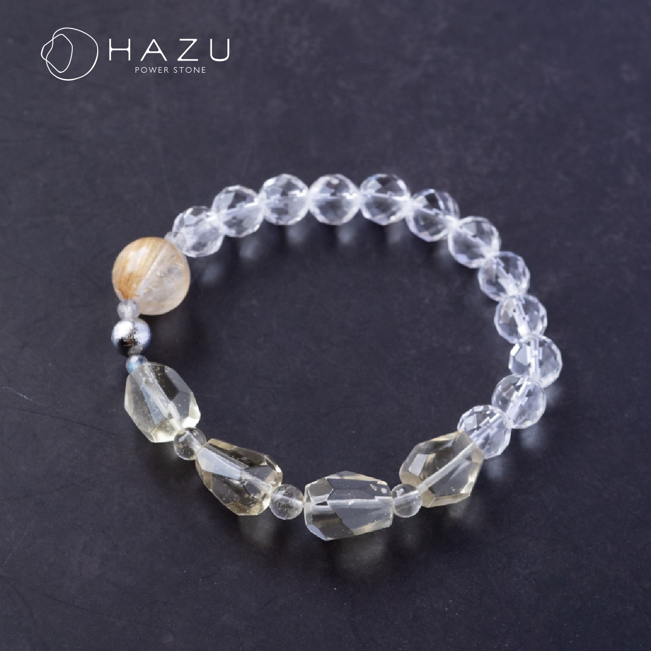 新しいレベルへ導く宇宙の神秘［リビアングラス／ギベオン／ルチルクォーツ／水晶］