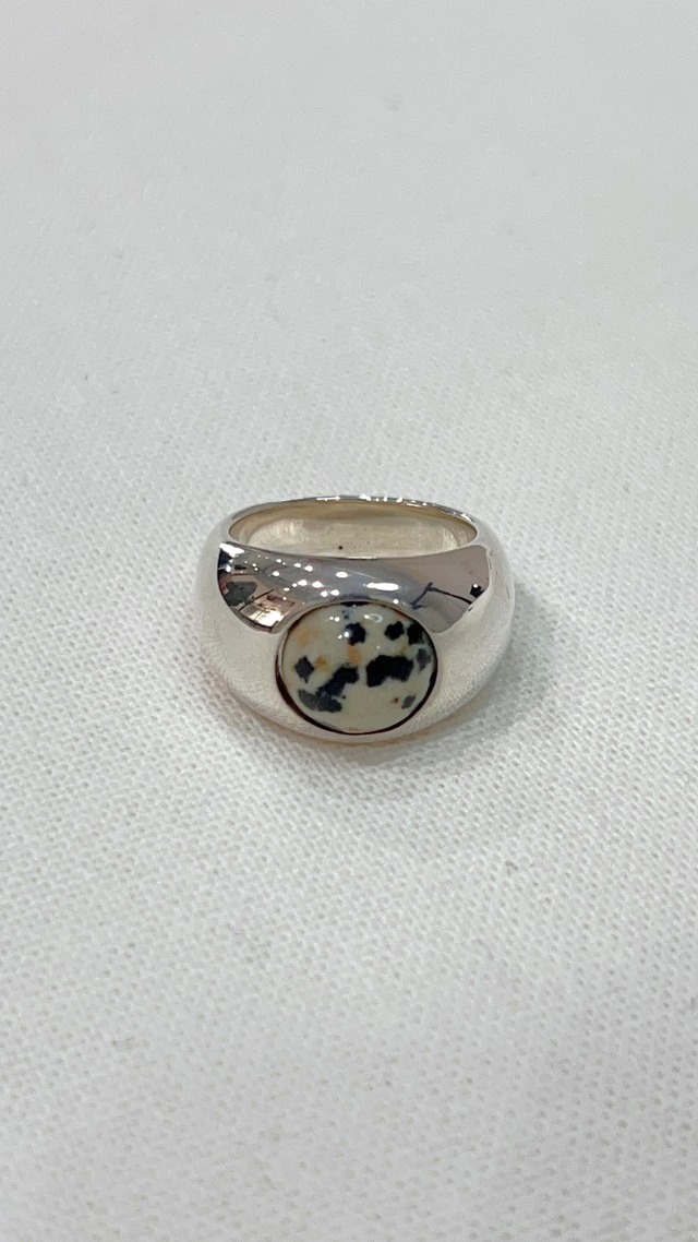 【Scat】Stone ring(Daimatian jasper)