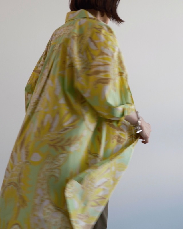 DRIES VAN NOTEN　COTTON PRINTED SHIRT DRESS