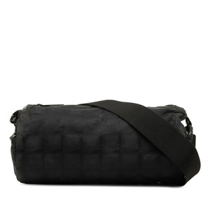シャネル ココマーク ニュートラベルライン ショルダーバッグ ブラック ナイロン レディース CHANEL 中古