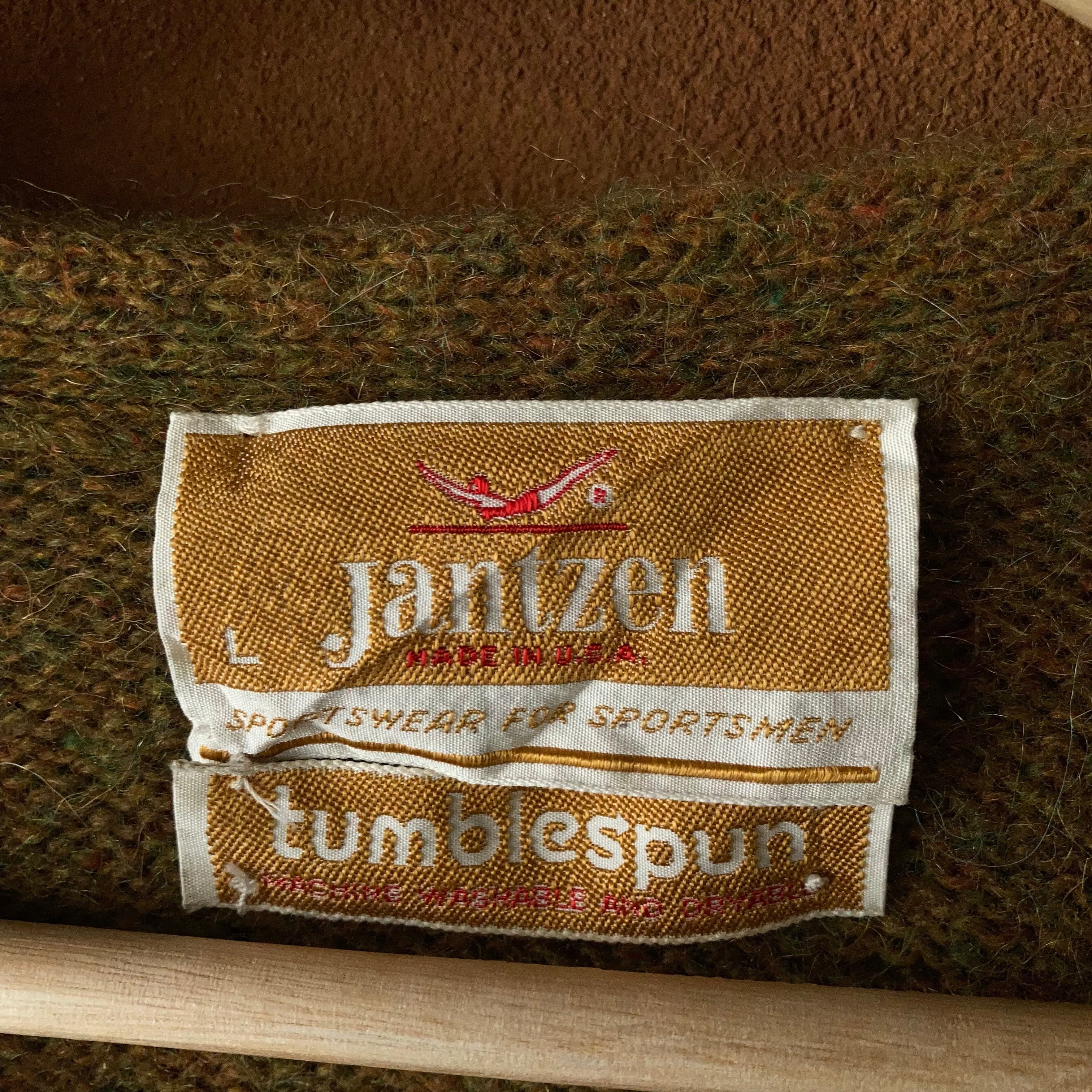 60~70's Jantzen "tumblespun" ウールカーディガン マスタード SIZE L【0304A60】 | 【公式】Thrift  Tokyo & TAROCK 古着・ヴィンテージ通販