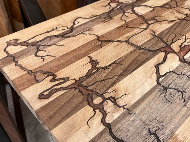 リヒテンベルク_600×485×26_浅草本店_テーブル天板/レジン加工 C2118