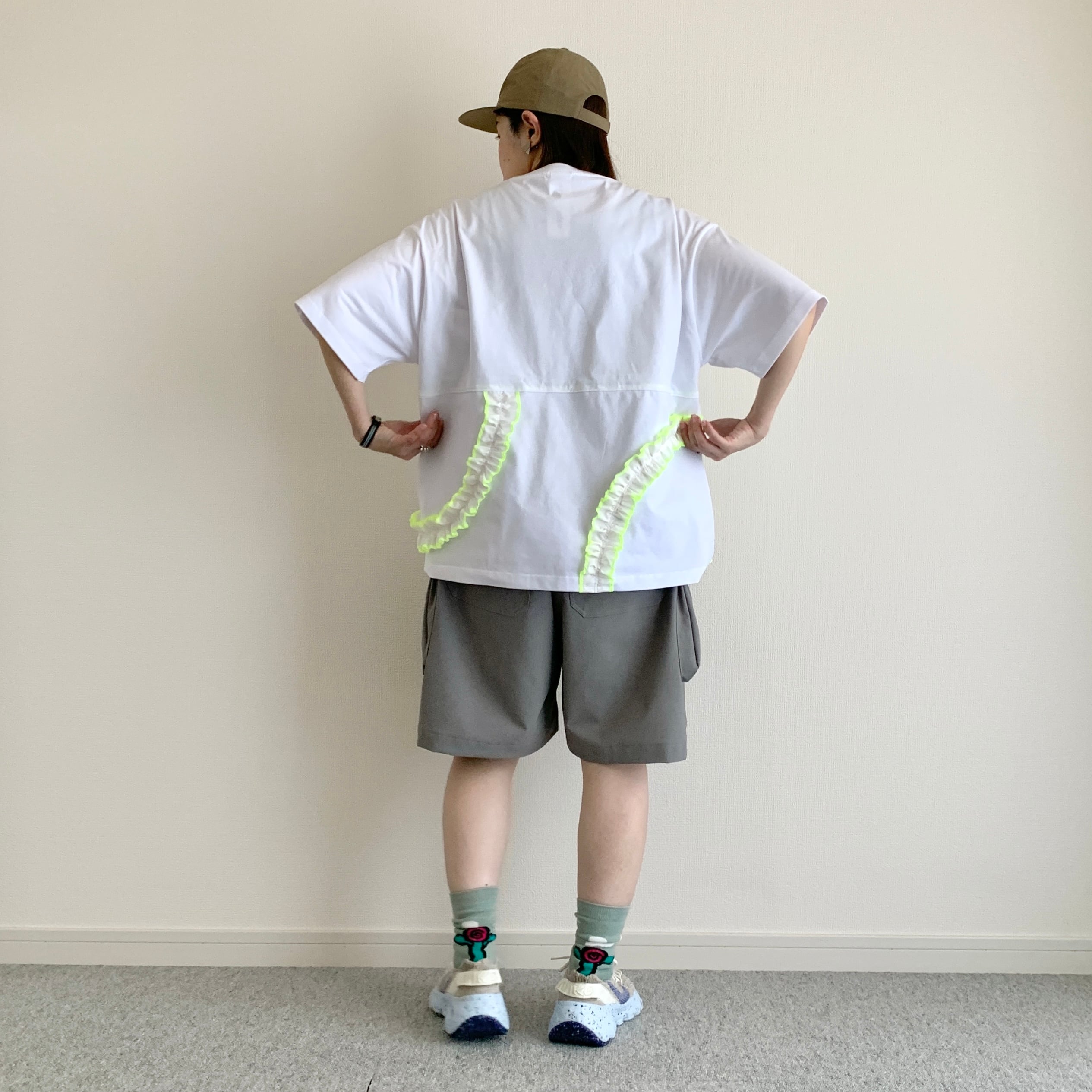 nancoi nancoi frill t-shirts / white | portsidelaboratory STORE