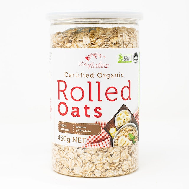 シェフズチョイス オーガニック オートミール ロールドオーツ450g Organic Rolled Oats