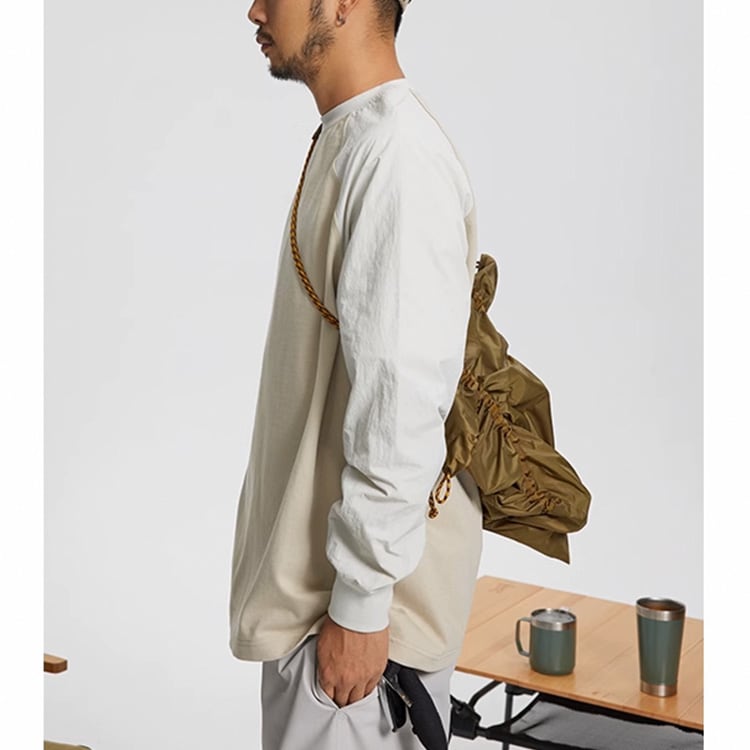 ★CONTRAST COLOR INNER BOTTLING SHIRT　　　A0705