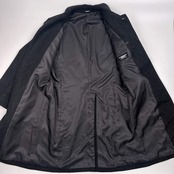 TORNADO MART トルネードマート 比翼 ウール ステンカラーコート L/ダークグレー メンズ