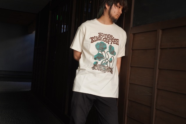 【在庫限りアウトレット品】super black coffee 半袖Tシャツ