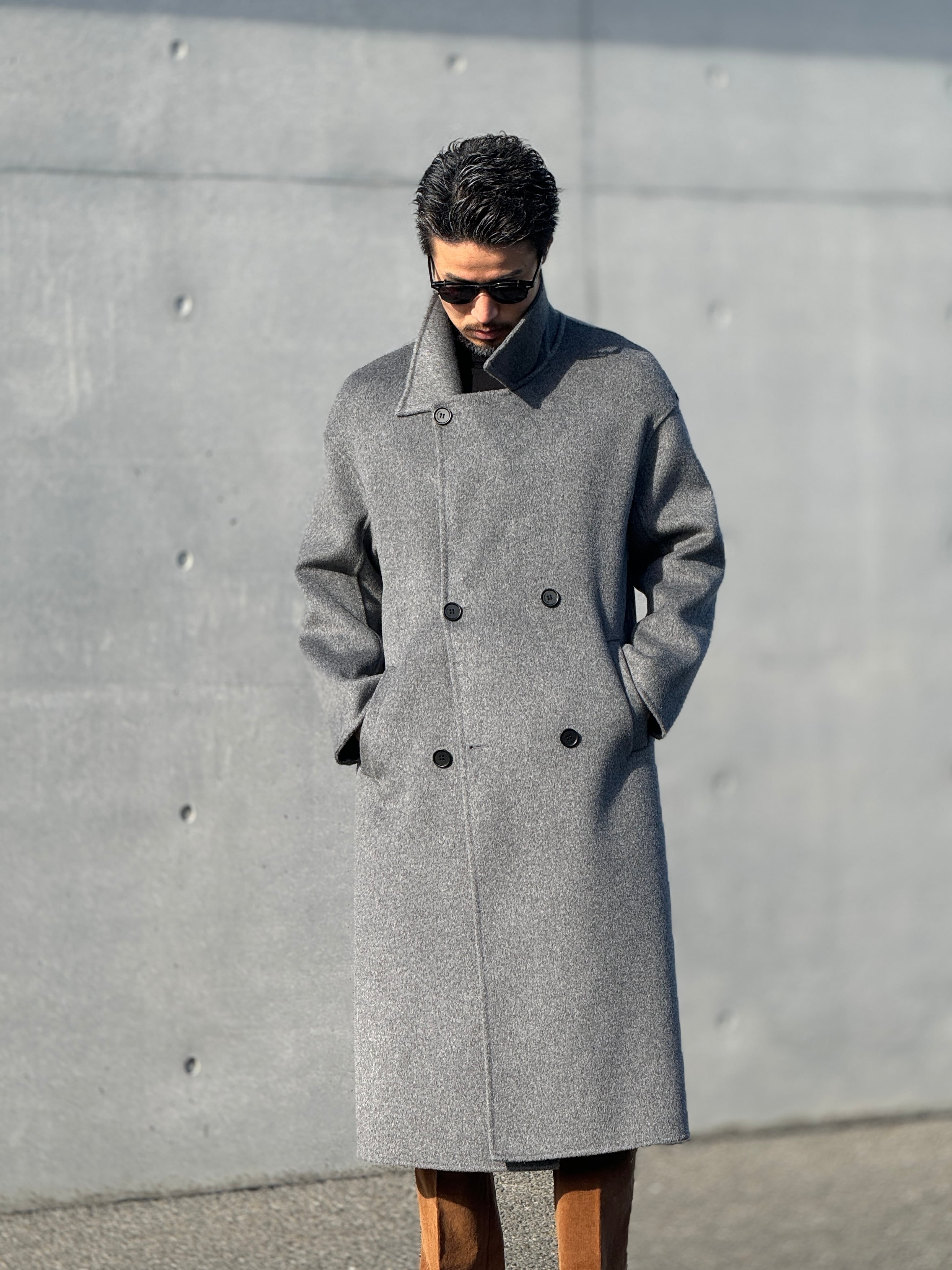 ウールオーバーサイズロングPコート | Wide Range
