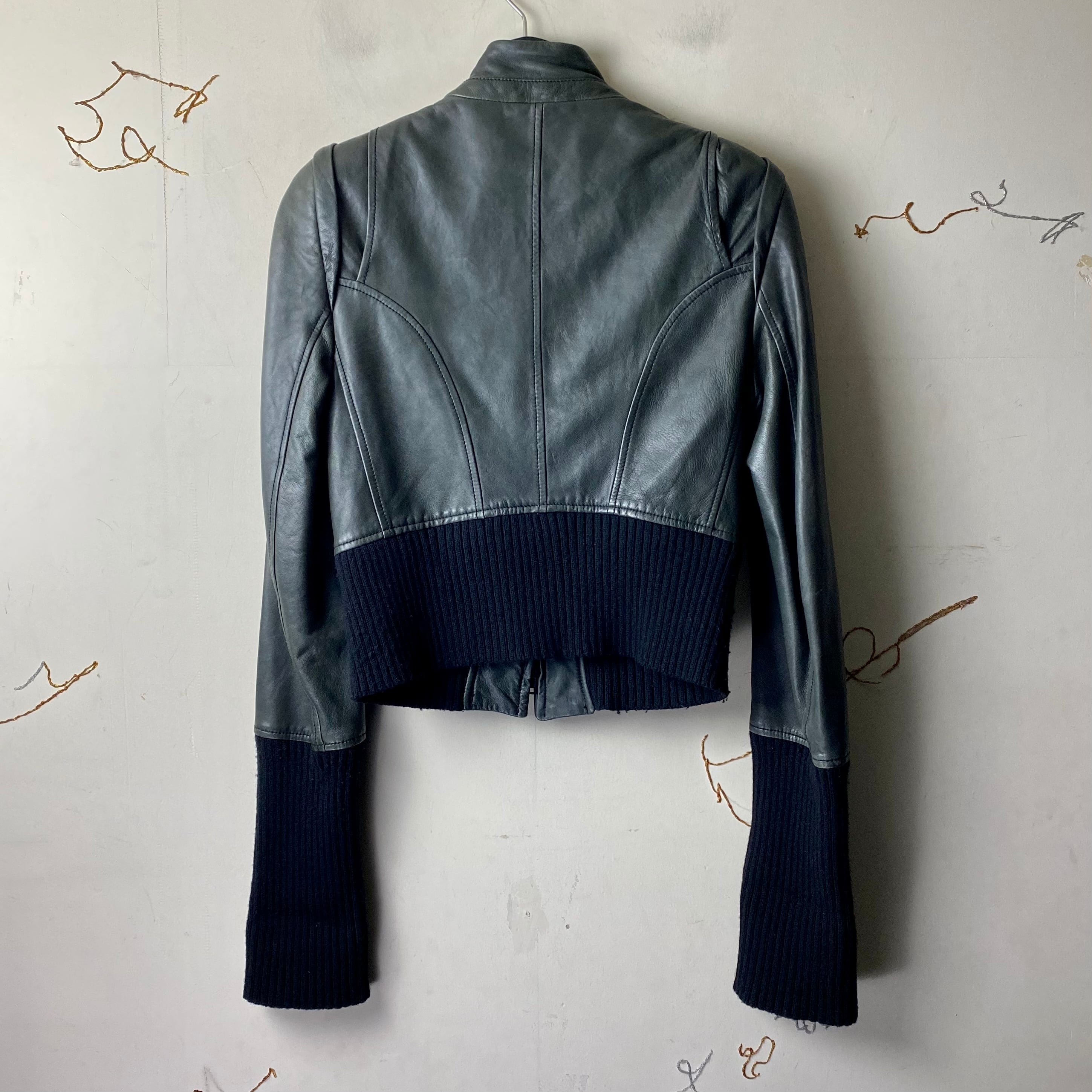 ANN DEMEULEMEESTER leather riders jacket | NOIR ONLINE