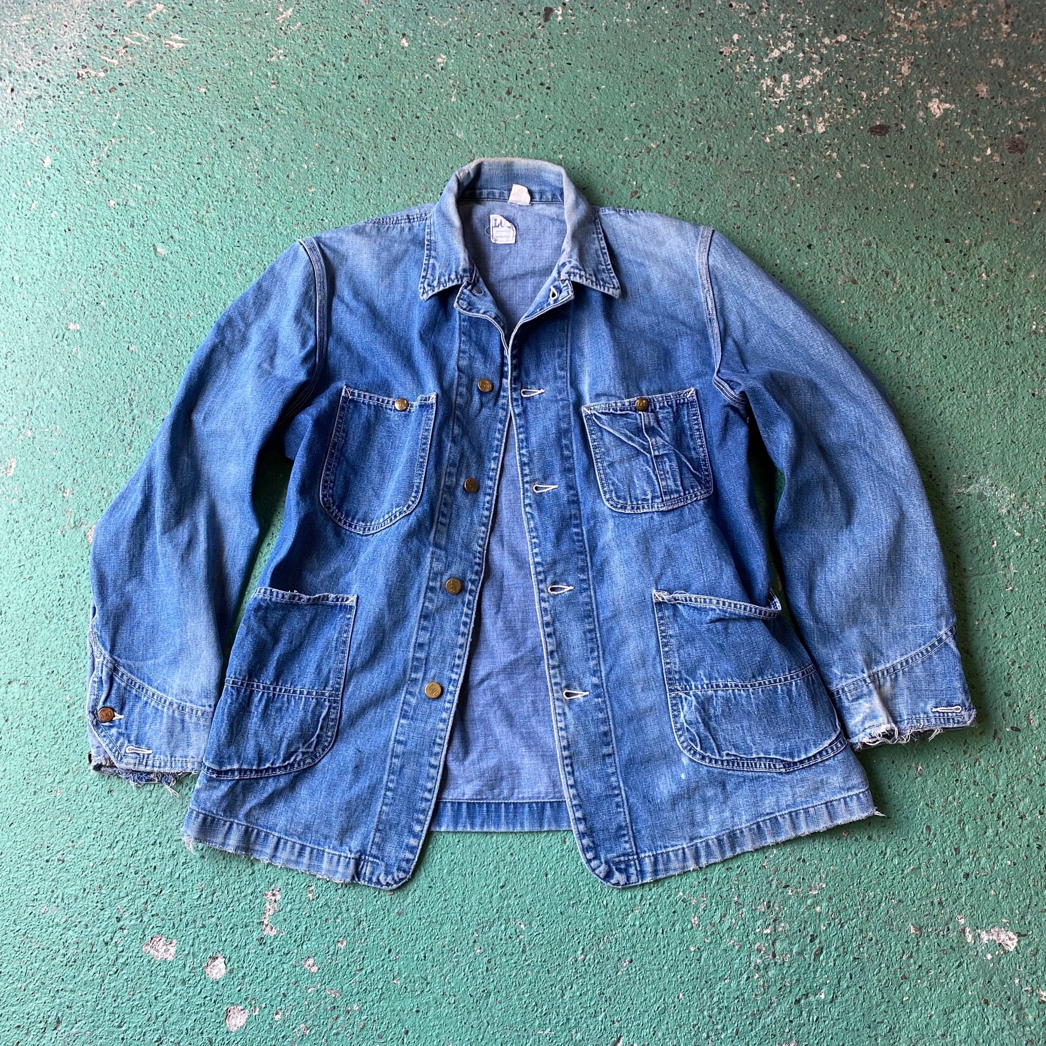 70年代 70s Lee 91-J デニムカバーオール デニムジャケット  
