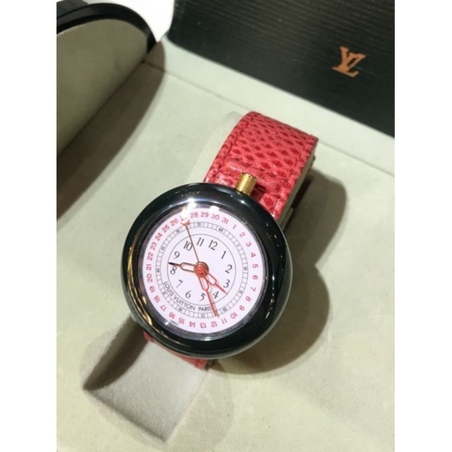 新作割☆ Louis Vuitton モントレ II トラベラーズ アラームウォッチ 腕時計 ルイヴィトン [04822]