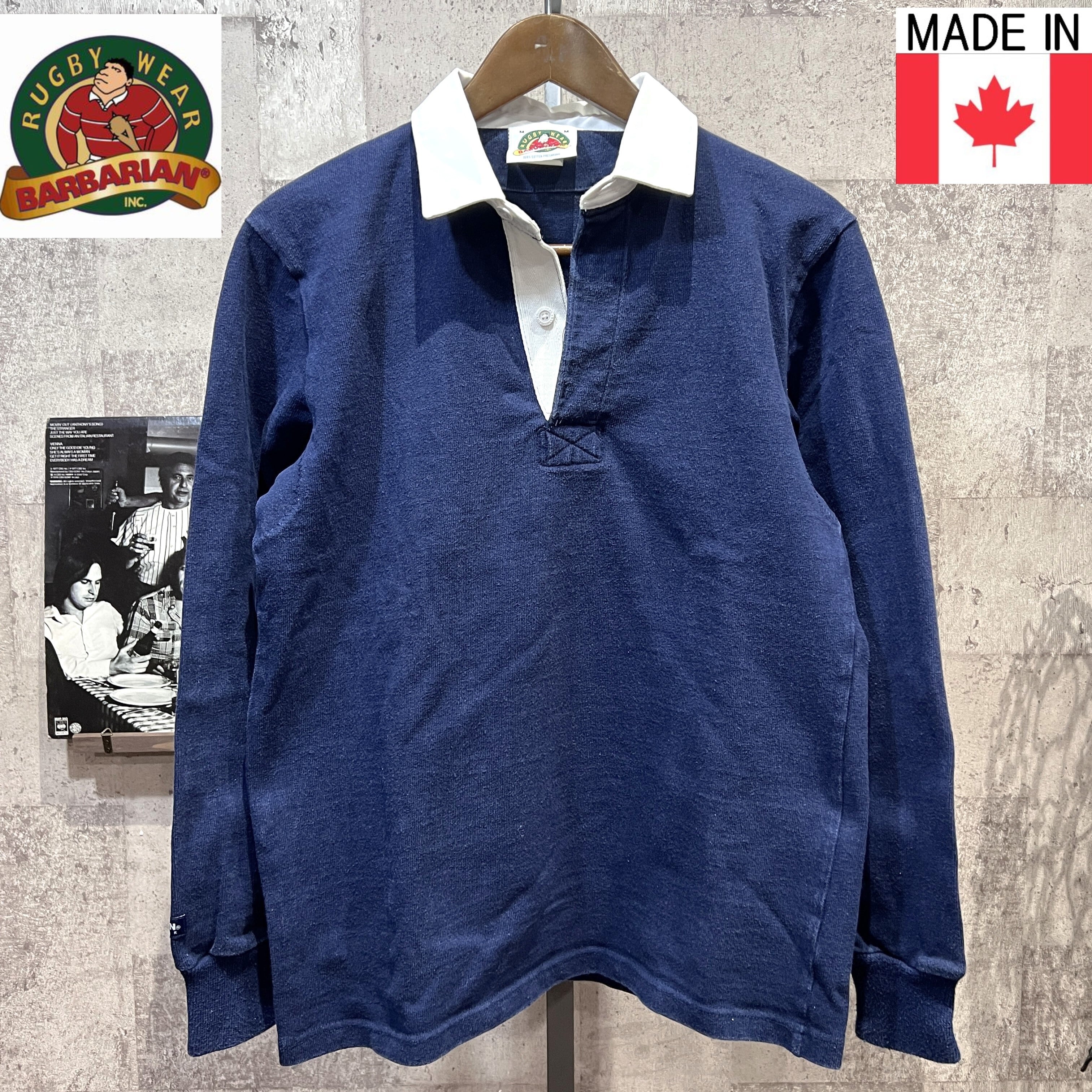 barbarian×sophnet ラガーシャツ ボーダー 長袖シャツ カナダ製