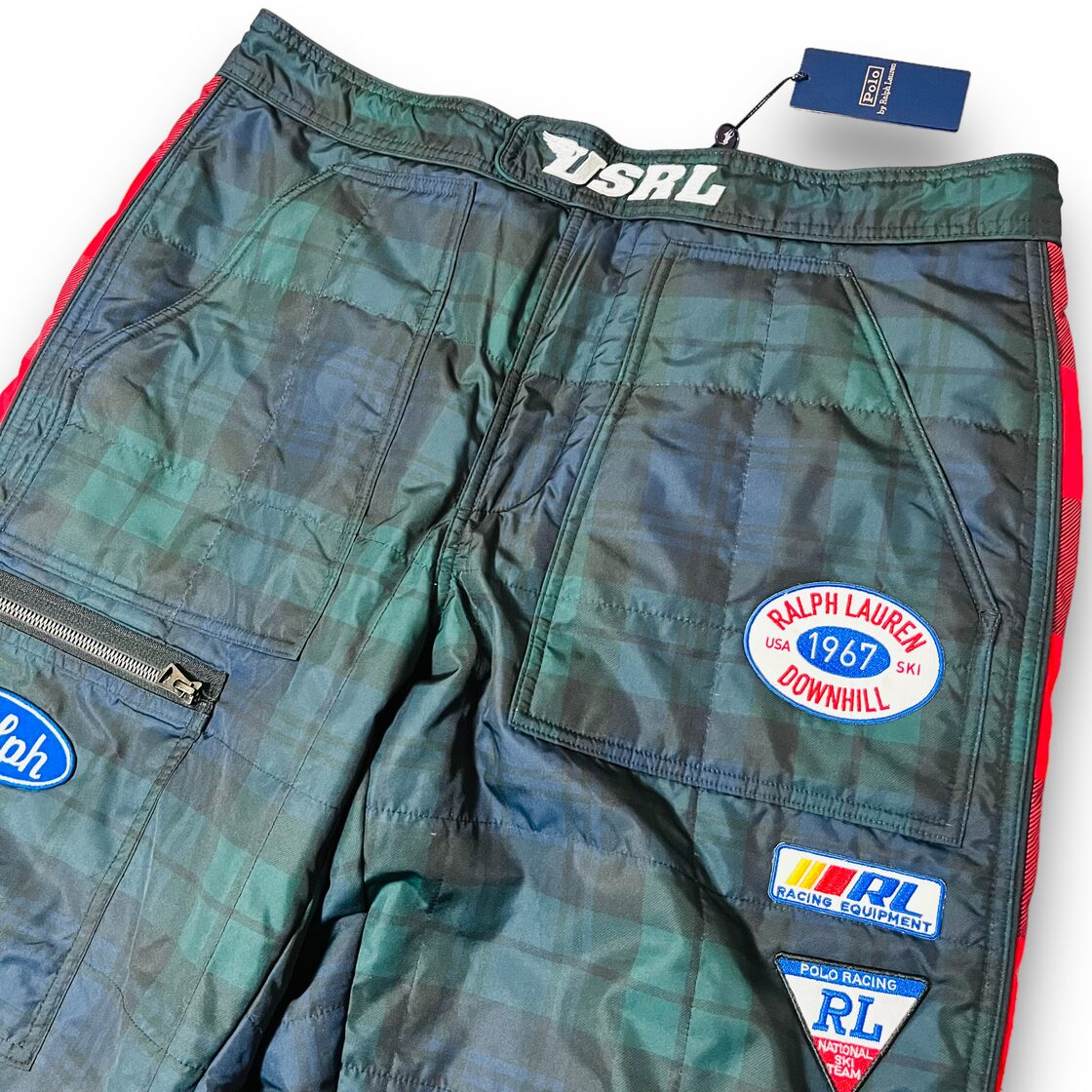 POLO RALPH LAUREN Water-Resistant Plaid Racing Pants レーシング 