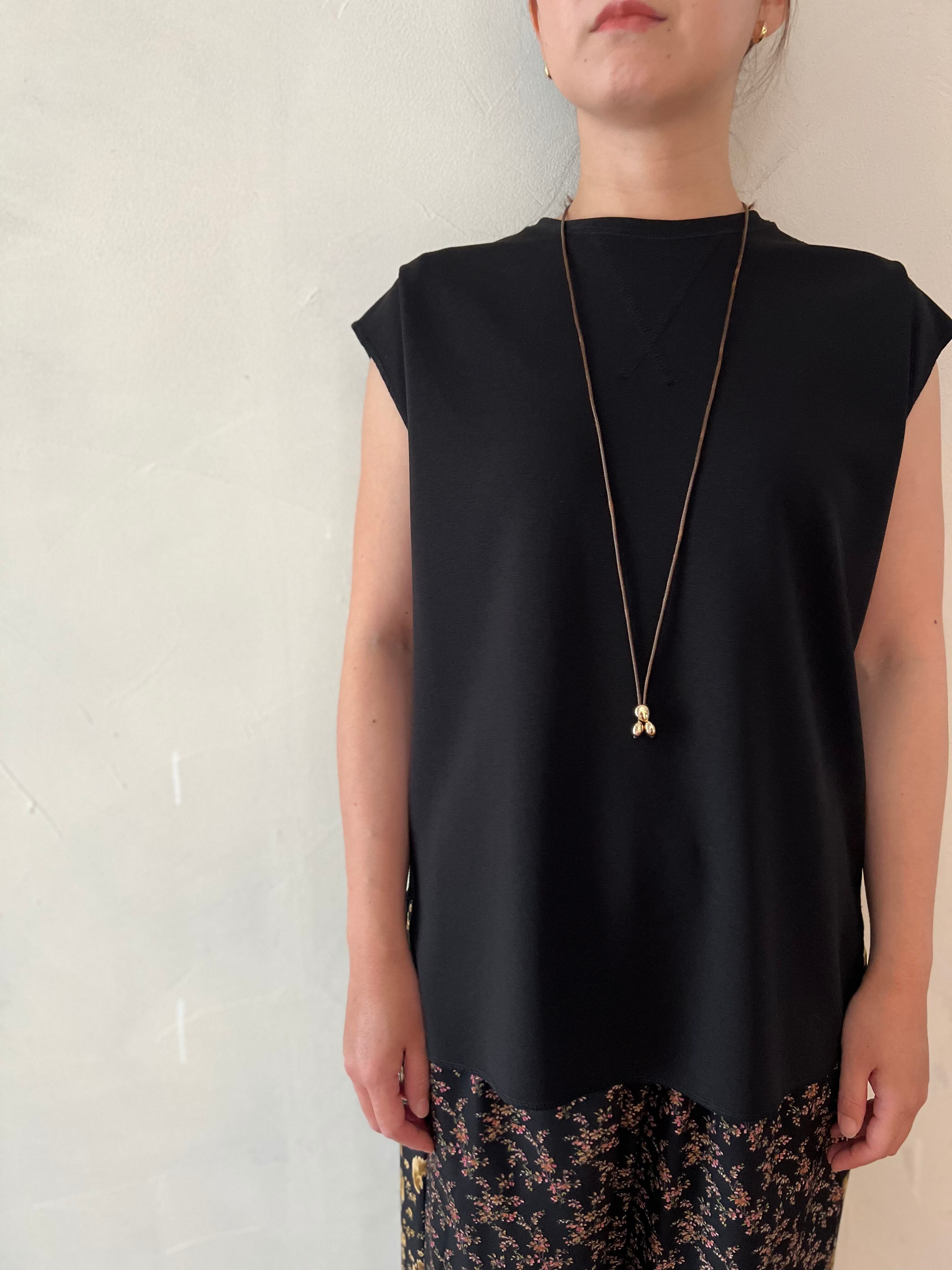 【ma couleur/ヤマトドレス】 ジョーゼットライトジャージＶガゼットタンク J-4762