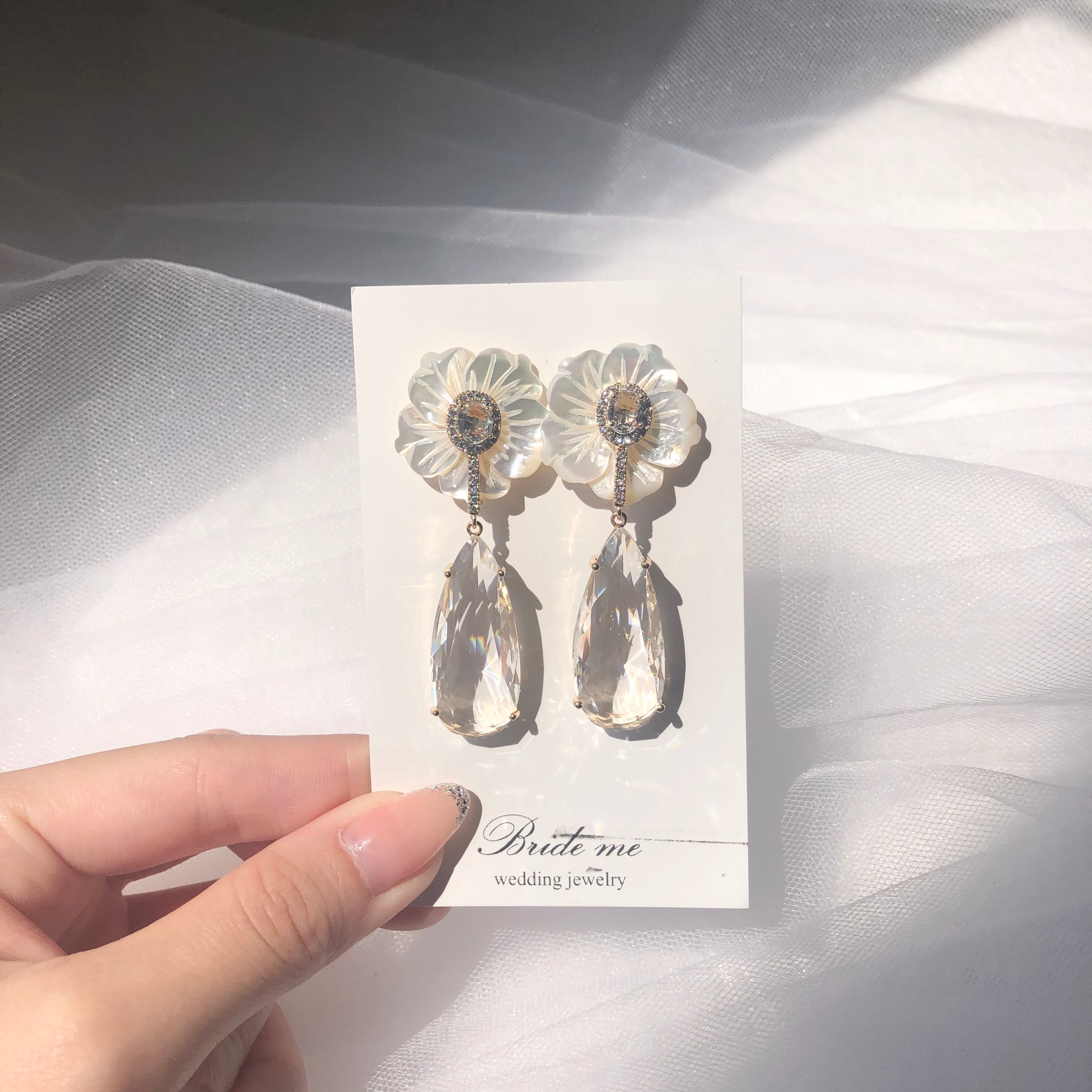 ブライダルアクセサリーまとめ売り　ブライドミー　BestWishes イヤリング ZP-48】ブライダル ピアス | BRIDE ME