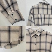 【受注予約：8月末入荷予定】オンブレチェックロングSH/エクリュ