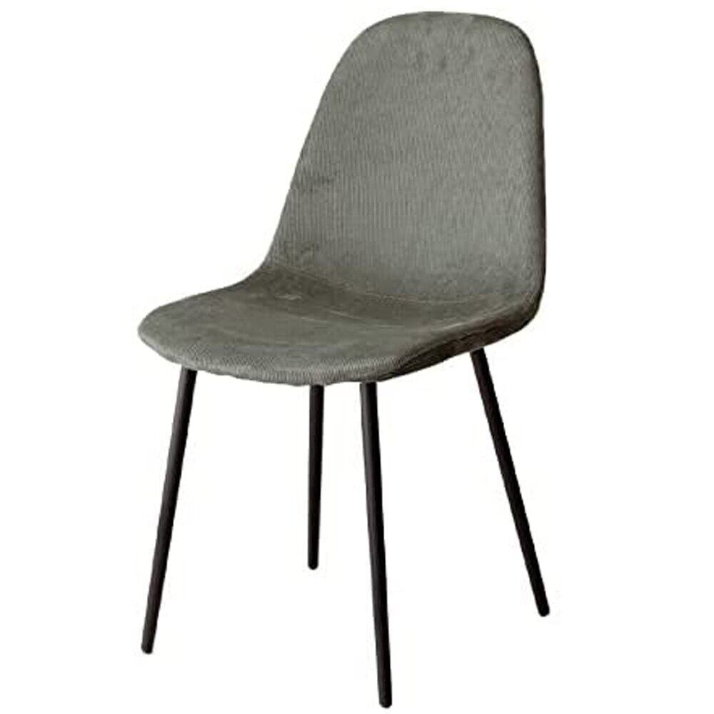 一人掛け ダイニングチェア コーデュロイ 単品 椅子 イス