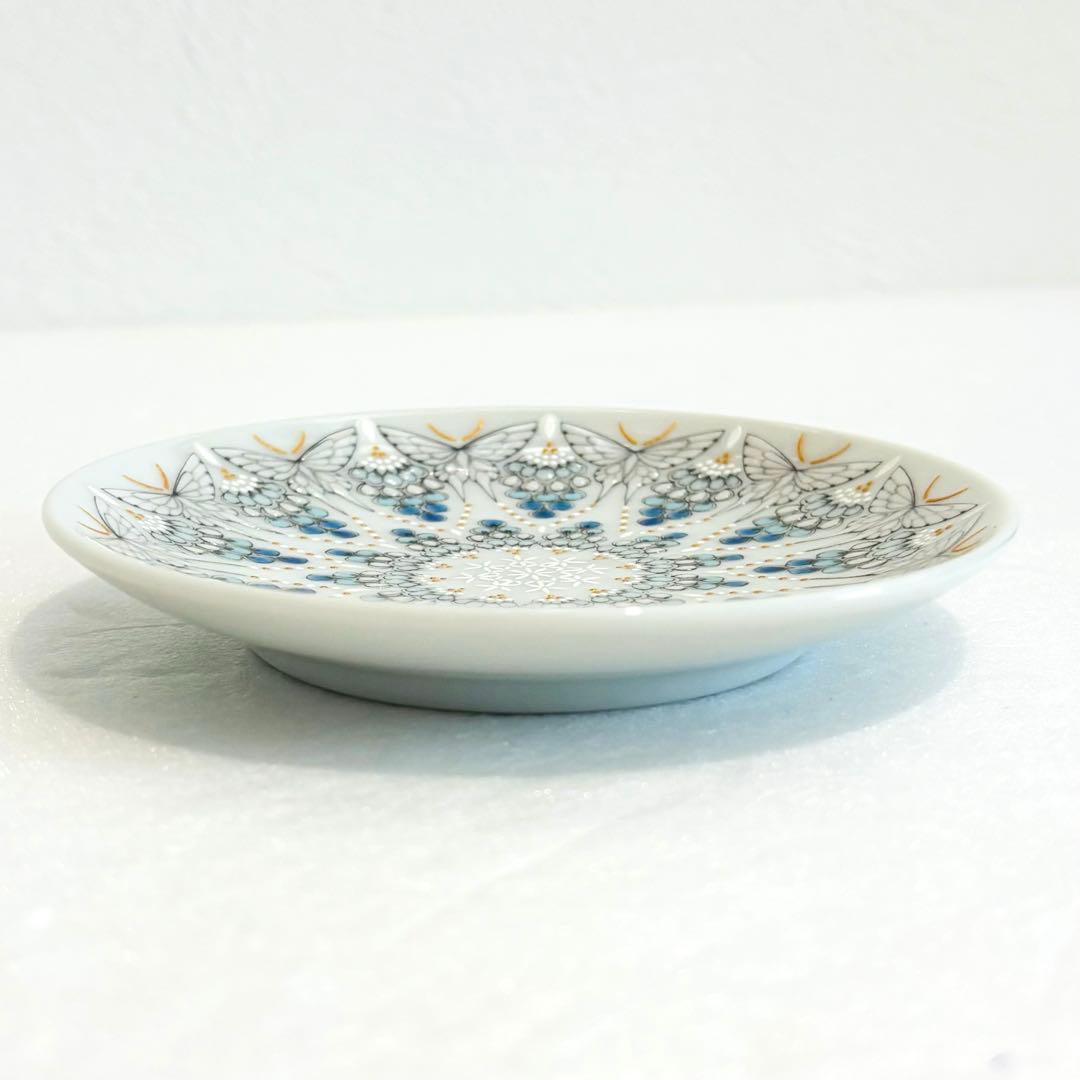 九谷焼 九谷アート 豆皿 蝶華霞（西野美香監修）】 | 和食器 えとふく